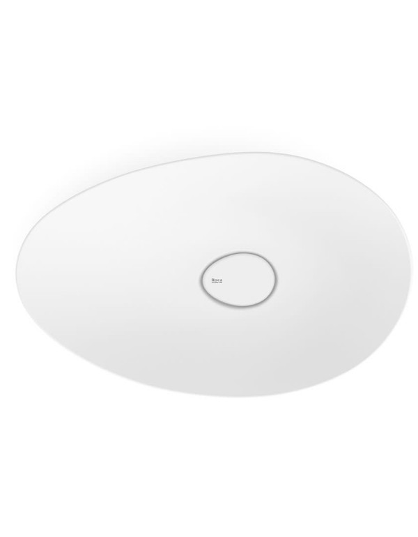 Cuba de Apoio para Banheiro Oval Roca Ohtake Fineceramic Blanco Matte 62,5x38,5 cm A327A1P620
