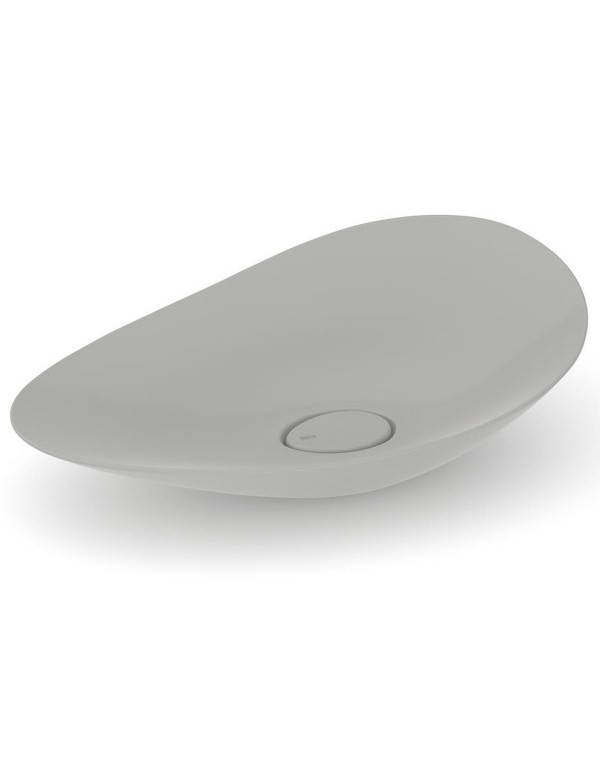 Cuba de Apoio para Banheiro Oval Roca Ohtake Fineceramic Stone 62,5x38,5 cm A327A1P070