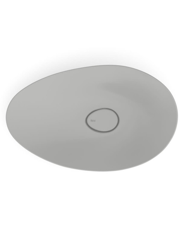Cuba de Apoio para Banheiro Oval Roca Ohtake Fineceramic Stone 62,5x38,5 cm A327A1P070