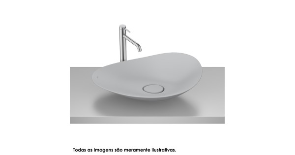 USAKO✾ Cuba de Apoio para Banheiro Oval Roca Ohtake Fineceramic