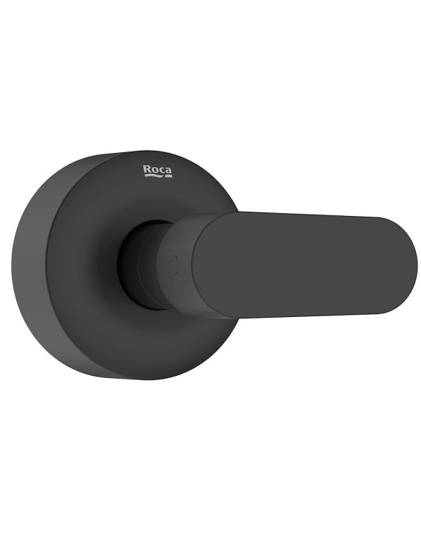 Acabamento de Registro Gaveta 1 1/4 a 1 1/2 Roca Cala Matte Black A5A156ENBC
