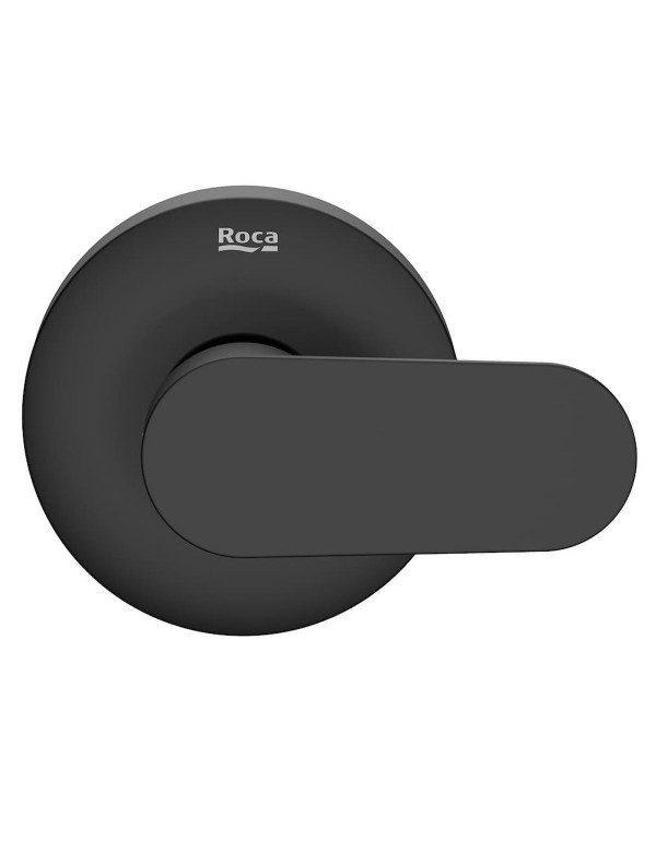Acabamento de Registro Gaveta 1 1/4 a 1 1/2 Roca Cala Matte Black A5A156ENBC