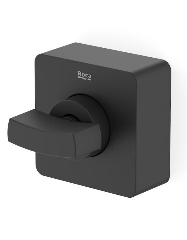 Acabamento de Registro Roca Virtus para Base Docol 1/2", 3/4" e 1" Matte Black A5A169DNBC