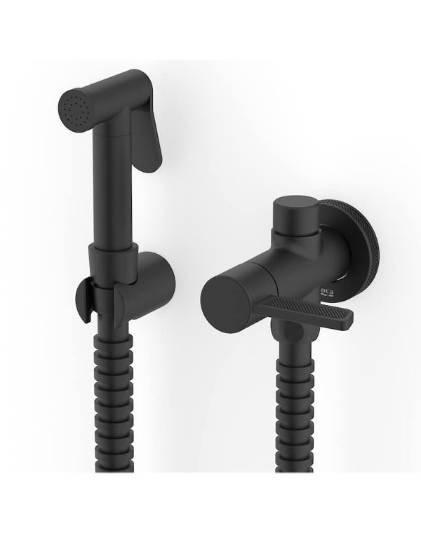 Ducha Higiênica Roca Logic com Derivação Matte Black A5A782GNBC