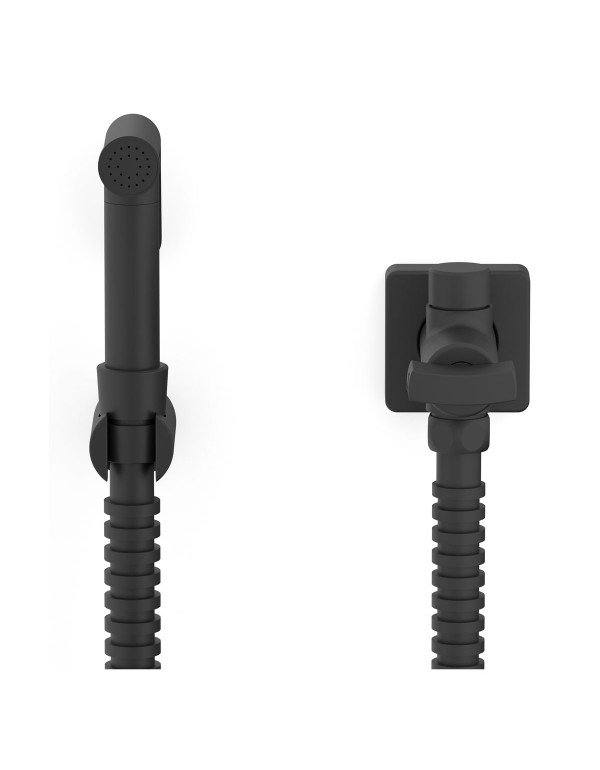 Ducha higienica com derivação Roca Virtus Matte Black A5A789DNBC