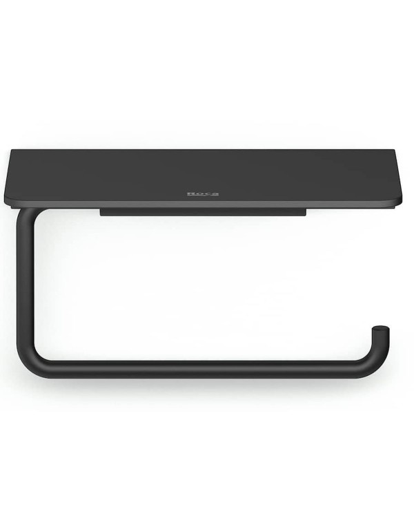 Papeleira Com Suporte Hotels Roca Round Matte Black A817581C40