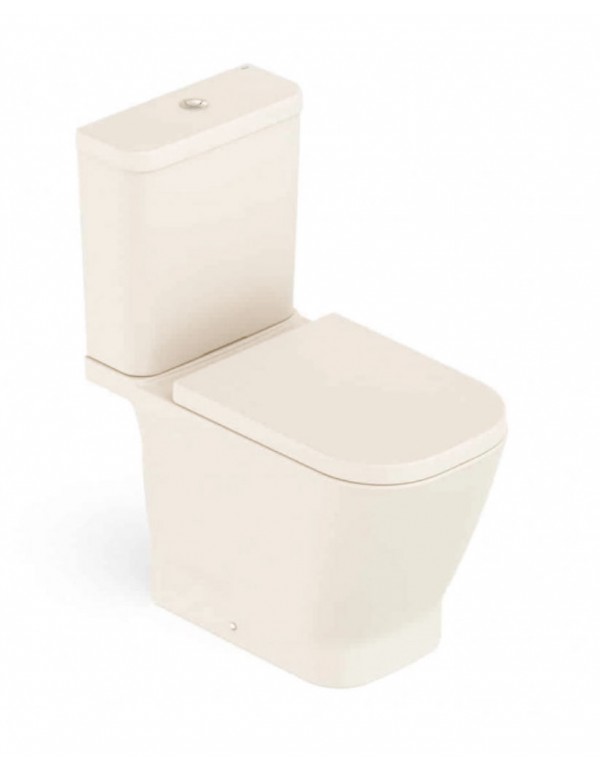 Kit De Bacia Com Caixa Acoplada Assento Termofixo Queda Amortecida E Itens De Instalação Roca Gap Beige C323723010