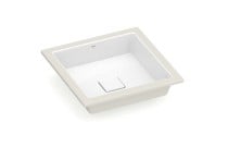 Cuba de Embutir Quadrada T12 em Fineceramic® Roca Terra 410x410 Branco A32722V000