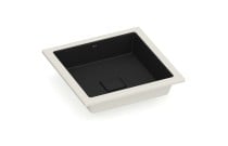 Cuba de Embutir Quadrada T12 em Fineceramic® Roca Terra 410x410 Matte Black A32722V080