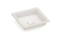 Cuba de Embutir Quadrada T12 em Fineceramic® Roca Terra 410x410 Beige A32722V650