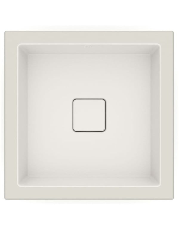 Cuba de Embutir Quadrada em Tecnologia Fineceramic Linha Terra Medidas 41x41cm Cor Bege Mate Fosco Roca A32722V650