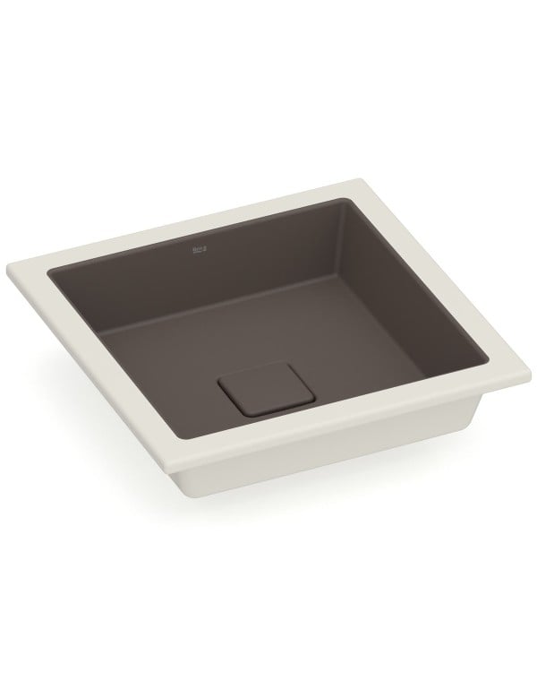 Cuba de Embutir Quadrada T12 em Fineceramic® Roca...