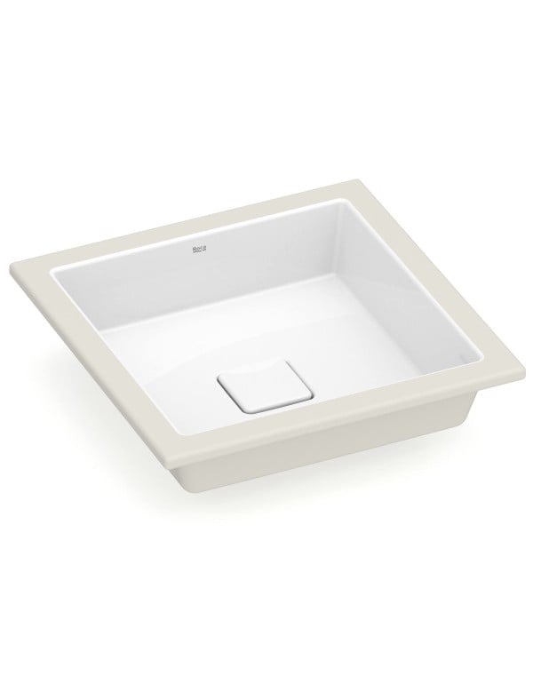 Cuba de Embutir Quadrada em Tecnologia Fineceramic Linha Terra Medidas 33x33cm Cor Branco Roca A32722W000