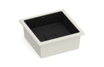 Cuba de Embutir Quadrada T13 em Fineceramic® Roca Terra 330x330 Matte Black A32722W080