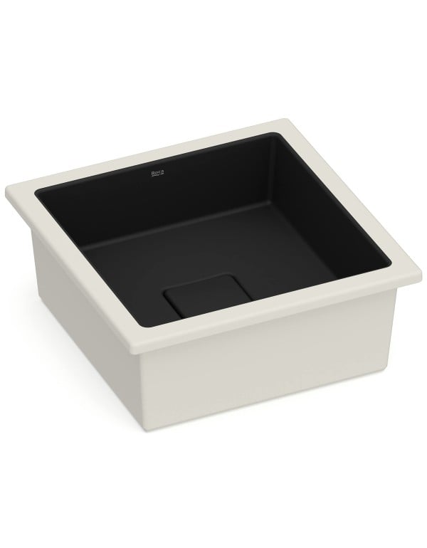 Cuba de Embutir Quadrada T13 em Fineceramic® Roca...