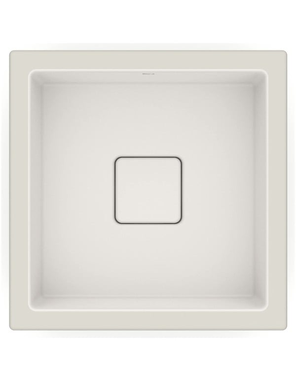 Cuba de Embutir Quadrada em Tecnologia Fineceramic Linha Terra Medidas 33x33cm Cor Bege Fosco Beige Roca A32722W650