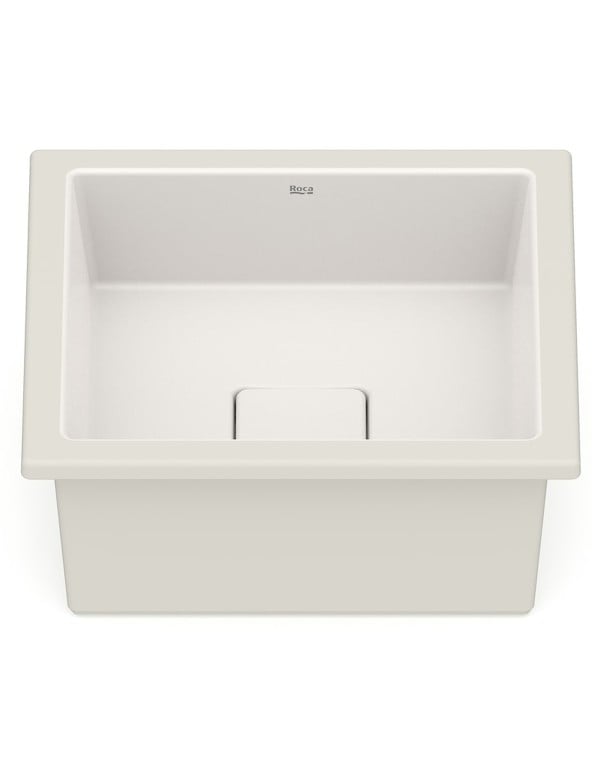 Cuba de Embutir Quadrada em Tecnologia Fineceramic Linha Terra Medidas 33x33cm Cor Bege Fosco Beige Roca A32722W650