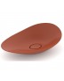 Cuba de Apoio Oval Roca Ohtake Fineceramic Terracota 62,5x38,5 cm A327A1PTC0