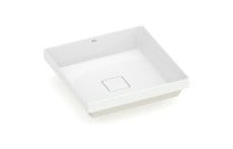 Cuba de Sobrepor Quadrada T16 em Fineceramic® Roca Terra 400x400 Branco A327B3C000