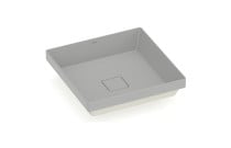 Cuba de Sobrepor Quadrada T16 em Fineceramic® Roca Terra 400x400 Stone A327B3C070