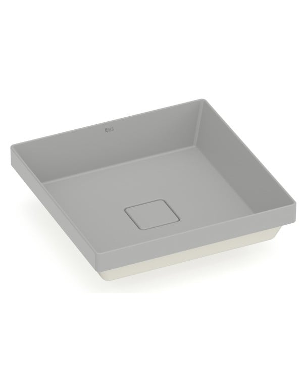 Cuba de Sobrepor Quadrada T16 em Fineceramic® Roca Terr..
