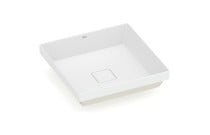 Cuba de Sobrepor Quadrada T16 em Fineceramic® Roca Terra 400x400 Branco Mate A327B3C620