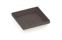 Cuba de Sobrepor Quadrada T16 em Fineceramic® Roca Terra 400x400 Cafe A327B3C660