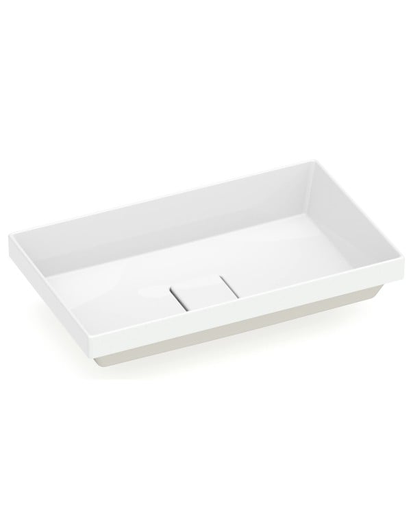 Cuba de Sobrepor Retangular T17 em Fineceramic® Roca Te..