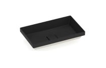 Cuba de Sobrepor Retangular T17 em Fineceramic® Roca Terra 500x300 Matte Black A327B3D080