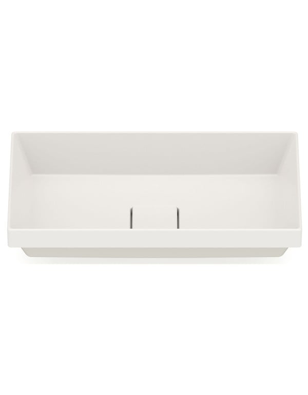 Cuba para Banheiro de Sobrepor Retangular em Fineceramic Acabamento Beige Bege Fosco Linha Terra T17 Roca A327B3D650