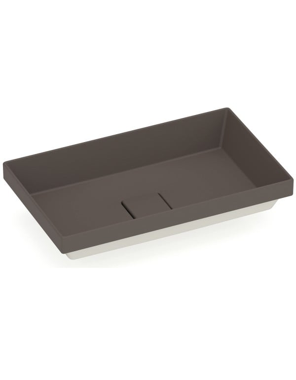 Cuba de Sobrepor Retangular T17 em Fineceramic® Roca Te..