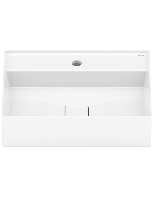 Cuba para Banheiro de Apoio Retangular com Mesa em Fineceramic Acabamento Branco Linha Terra T19 Roca A327B3F000