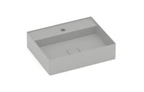 Cuba de apoio com mesa T19 em Fineceramic® Roca Terra 500x400 Stone A327B3F070