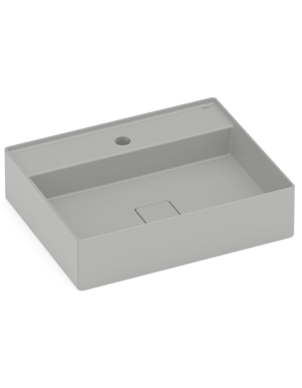 Cuba de apoio com mesa T19 em Fineceramic® Roca Terra 5..