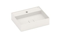 Cuba de apoio com mesa T19 em Fineceramic® Roca Terra 500x400 Beige A327B3F650