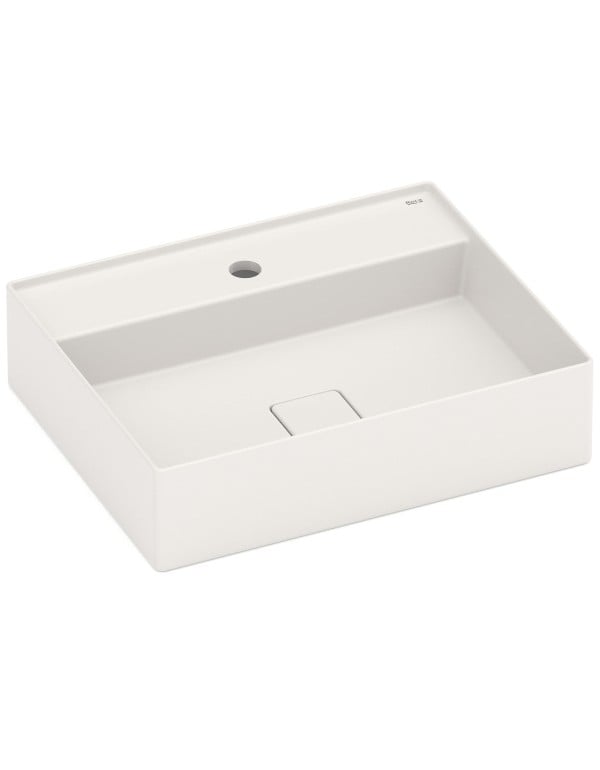 Cuba de apoio com mesa T19 em Fineceramic® Roca Terra 5..