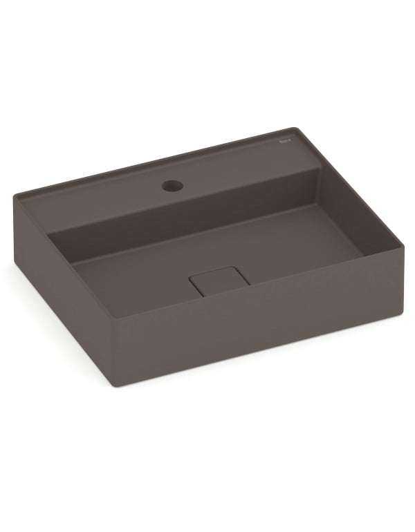 Cuba de apoio com mesa T19 em Fineceramic® Roca Terra 5..