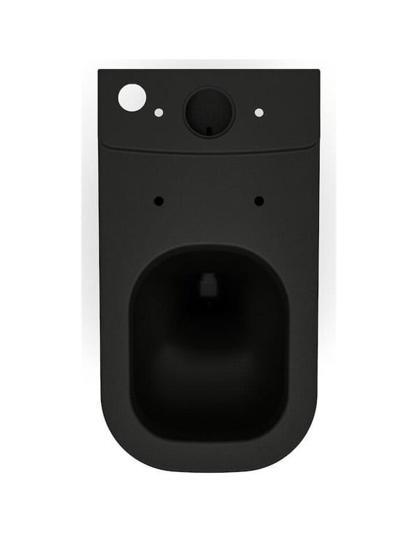 Bacia Sanitaria para Caixa Acoplada com Saida Horizontal de Parede Linha Roca Gap em Louca Sanitaria Acabamento Matte Black Preto Fosco A342235084