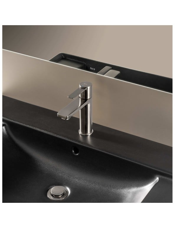 Misturador Monocomando para Lavatorio de Mesa Bica Baixa Linha Roca Teras em Metal Cromado A5A325FC0C