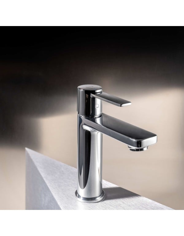 Misturador Monocomando para Lavatorio de Mesa Bica Baixa Linha Roca Teras em Metal Cromado A5A325FC0C