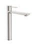 Misturador Monocomando para Lavatório de Mesa Bica Alta Roca Teras Stainless Steel Finish A5A345FSMC