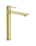 Misturador Monocomando para Lavatório de Mesa Bica Alta Roca Teras Brushed Brass A5A345FVAC