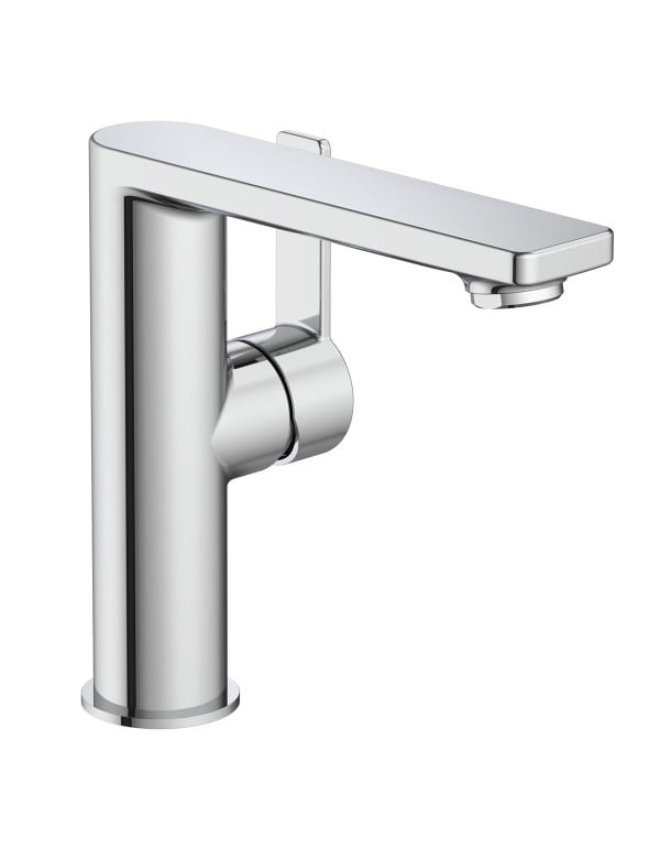 Misturador Monocomando para Lavatorio de Mesa com Volante de Acionamento Lateral e Cartucho Ceramico Linha Roca Teras Cromado A5A405FC0C