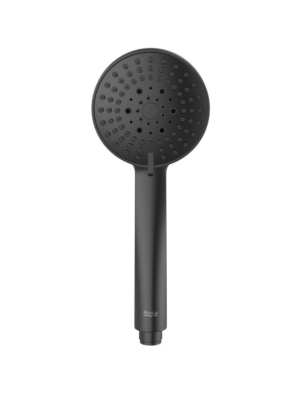 Ducha Manual Com 3 Funções Roca Stella Matte Black A5B1..