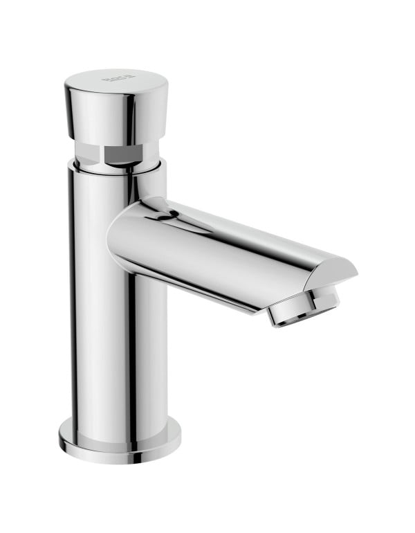 Torneira para Lavatorio de Mesa Bica Baixa com Fechamento Automatico Temporizado e Arejador Linha Celite Roca Ecopress Cromado B5000COCRB