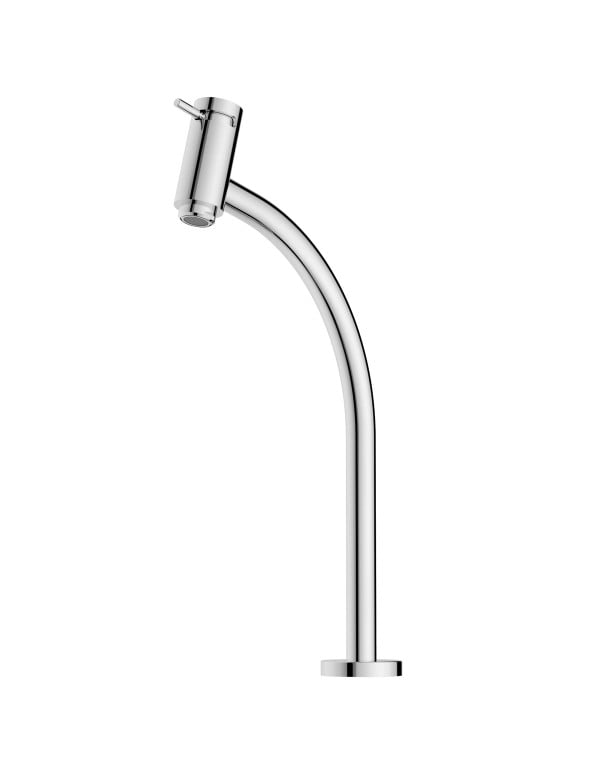 Torneira para Lavatorio de Mesa Bica Alta com Cartucho Ceramico e Arejador Linha Celite Roca Basic Cromado B5001C7CRB