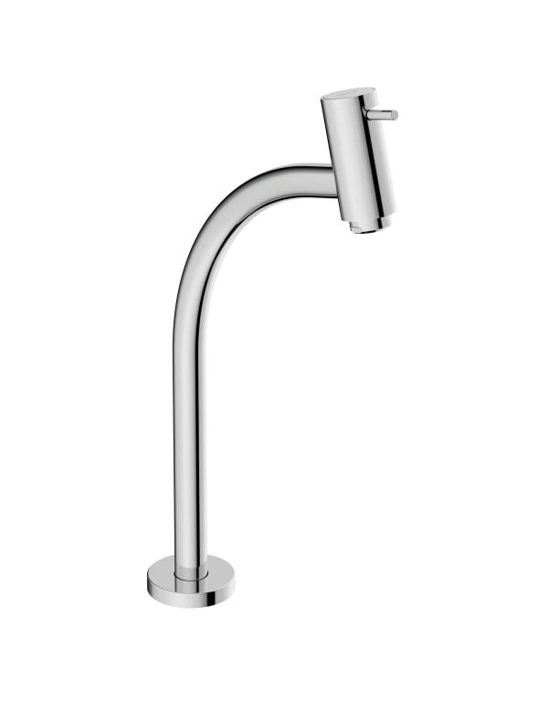 Torneira para Lavatorio de Mesa Bica Alta com Cartucho Ceramico e Arejador Linha Celite Roca Basic Cromado B5001C7CRB
