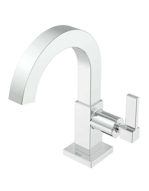 Torneira para Lavatorio de Mesa Bica Alta com Cartucho Ceramico e Arejador Linha Celite Roca Elite Cromado B5002C8CRB