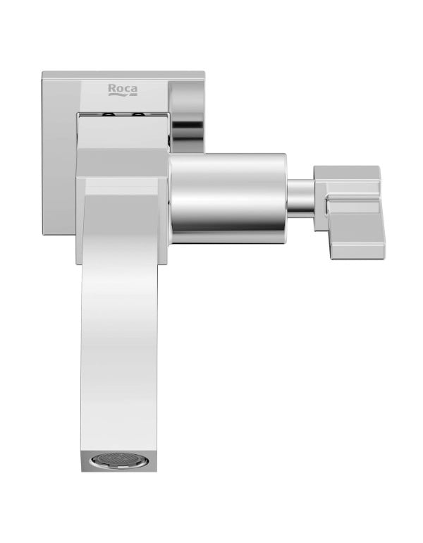 Torneira para Lavatorio de Parede com Bica Reta Volante e Cartucho Ceramico Linha Celite Roca Elite Cromado B5003C8CRB