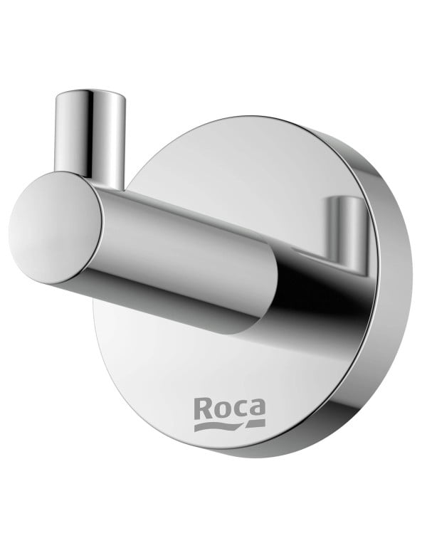 Cabide de Parede em Metal Cromado Linha Roca City com Fixacao Oculta B5003E7CR0
